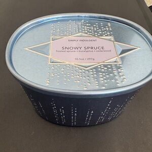 Simply Indulgent Snowy Spruce Candle, 10.5 oz, New